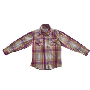 Plaid Button-Up Shirt